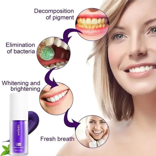 SMILEKIT Purple Whitening Toothpaste